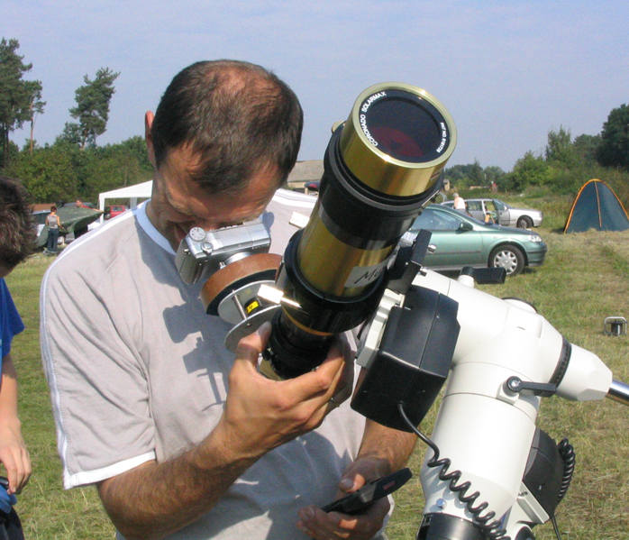 Am Sonntagmorgen gab es eine sch&ouml;ne gro&szlig;e Protuberanz zu sehen.