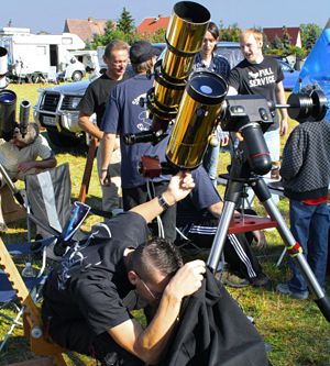 Sonnenbeobachtungen auf dem HTT 2009