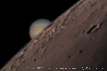 Beobachtung der Jupiterbedeckung 2012