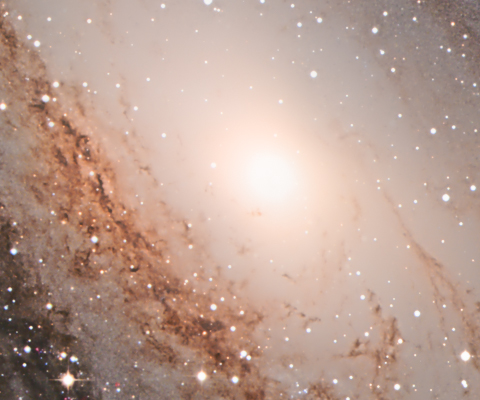 Mit Klick ins Bild gelangt man zur höheren Gesamt-Auflösung vom M 31 - und danach zur nächsten Seite dieser Fotostrecke.