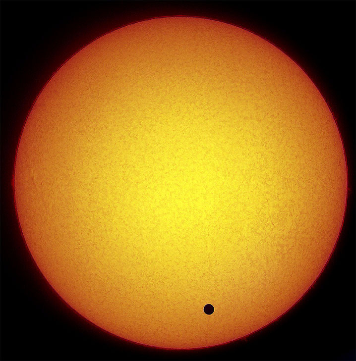 Venustransit in H-alpha © Matthias Juchert