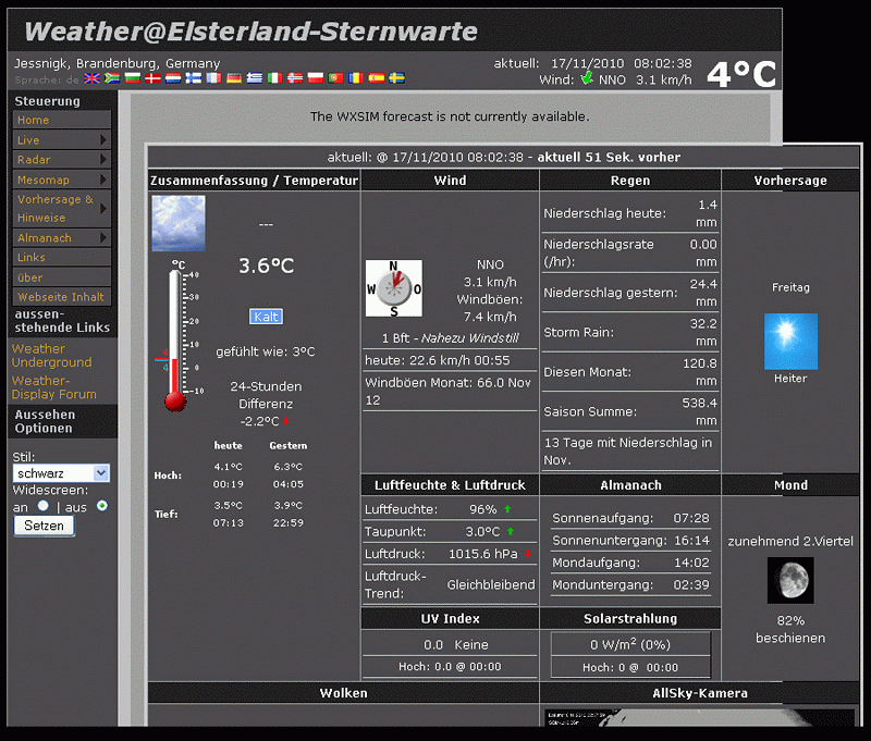 Aktuelles Jessnigk-Wetter