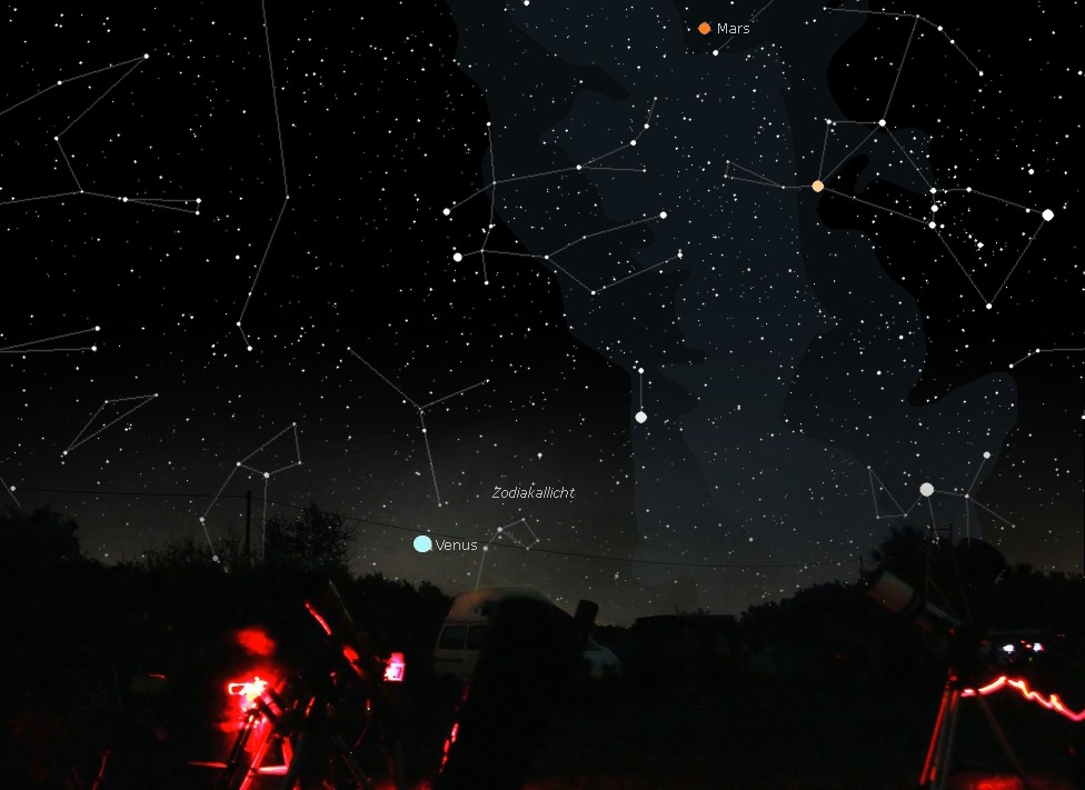 Der Morgenhimmel des 8. HTT - ein echter Augenschmaus